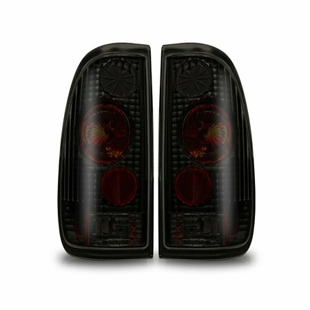 WINJET Ford F-150, F-250, F-350 Tail Lights For Various Editions - Black / Smoke CTWJ-0016-BS